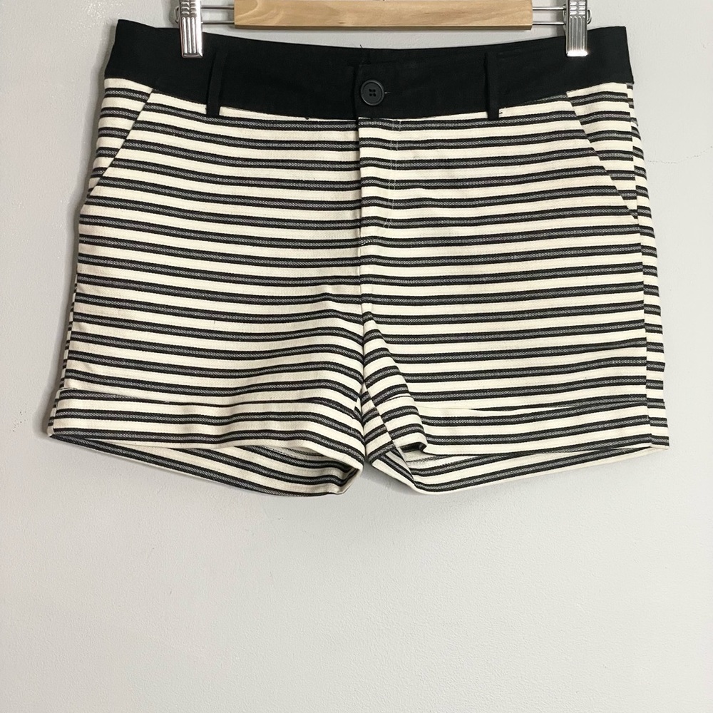 LUCY & CO. Cotton Striped Shorts